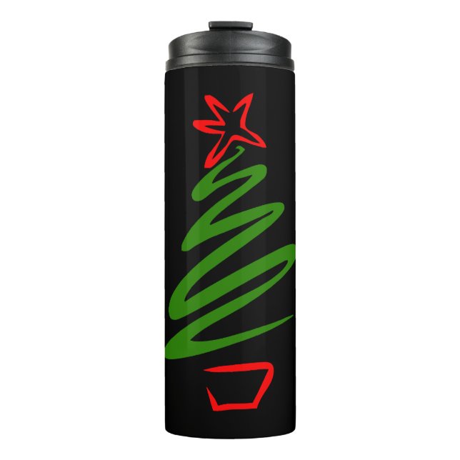 Bouteilles Isothermes Arbre de Noël (Devant)