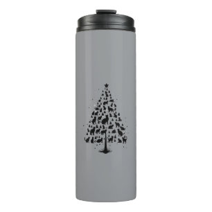Bouteilles Isothermes Arbre de Noël amateur de chat 1