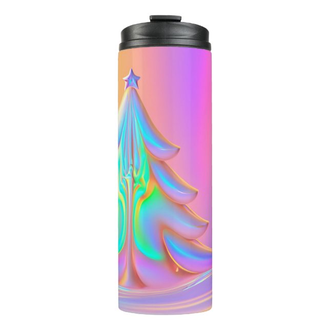 Bouteilles Isothermes Arbre de Noël Iridescente (Devant)