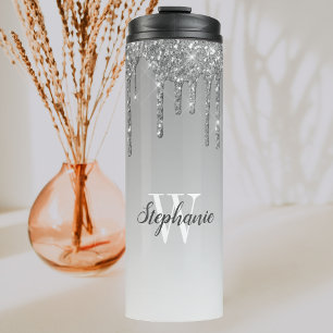 Bouteilles Isothermes Argent Faux Parties scintillant goutte d'étincelle