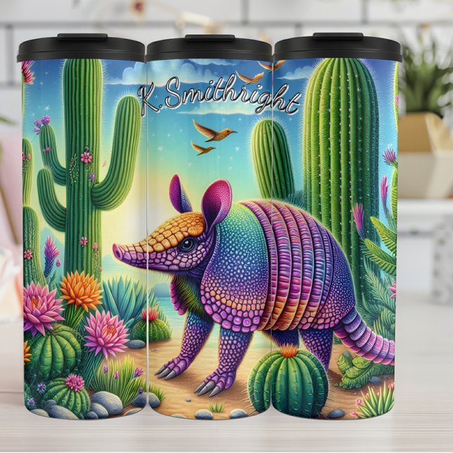 Bouteilles Isothermes Armadillo dans un jardin de cactus (Créateur téléchargé)
