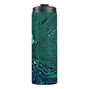 Bouteilles Isothermes Arrière - plan de carte de circuits électroniques,