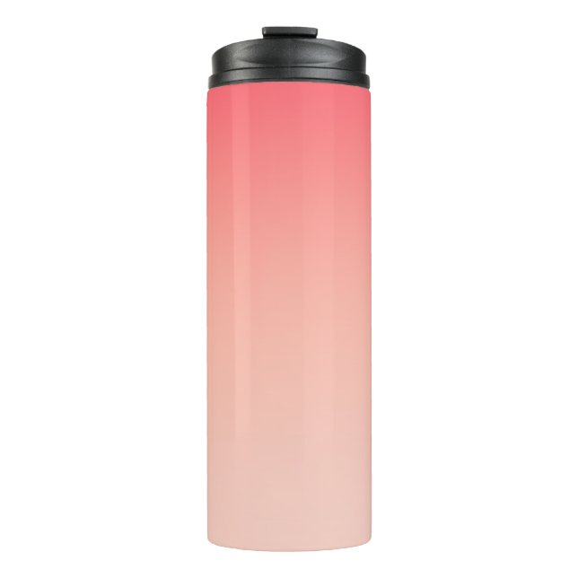 Bouteilles Isothermes Arrière - plan de dégradé rose et pêche (Devant)