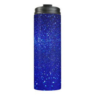 Bouteilles Isothermes arrière - plan de parties scintillant bleu brillan