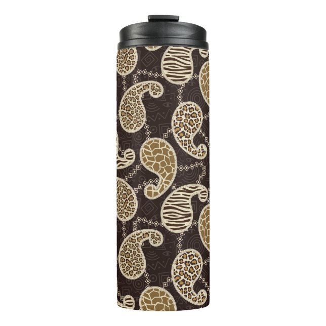 Bouteilles Isothermes Arrière - plan de style de Paisley (Devant)