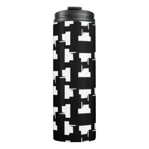 Bouteilles Isothermes arrière - plan monochrome Abstrait. Illustration d