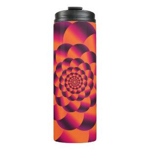 Bouteilles Isothermes Arrière - plan psychédélique multicolore, vortex f