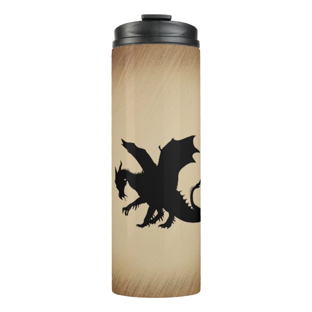 Bouteilles Isothermes Arrière - plan rustique Black Dragon (Devant)