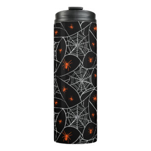 Bouteilles Isothermes Arrière - plan web d'Halloween et araignées.