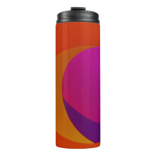 Bouteilles Isothermes Art abstrait rose, orange et violet