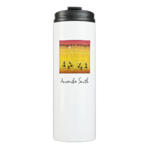 Bouteilles Isothermes Art Africain, Somptueux coucher de soleil tropical