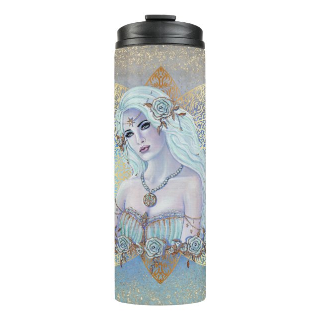 Bouteilles Isothermes Art de déesse Aphrodite par Renee Thermal Tumbler (Devant)