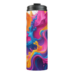 Bouteilles Isothermes Art fluide Abstrait vif - Design d'éclaboussure co