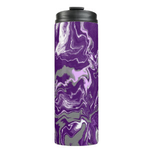 Bouteilles Isothermes Art fluide en marbre violet