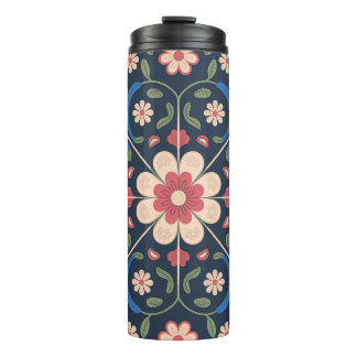 Bouteilles Isothermes Art folklorique mexicain motif floral