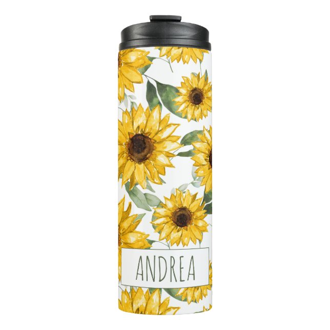 Bouteilles Isothermes Art Motif tournesol (Devant)