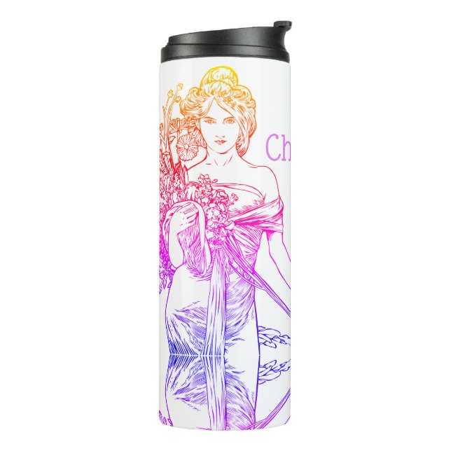 Bouteilles Isothermes Art nouveau Alphonse Mucha (Tourné sur la gauche)