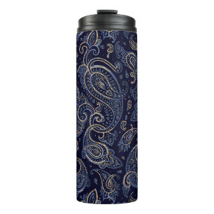 Bouteilles Isothermes Art Nouveau Floral Denim Design