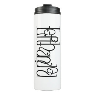 Bouteilles Isothermes Art Nouveau Typographie de gauche Design Thermal T