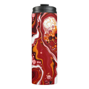 Bouteilles Isothermes Art numérique Fluide Personnalisé Bourgogne Blanc