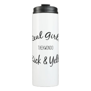 Bouteilles Isothermes Arts martiaux Jeunes filles Kick et Yell Taekwondo
