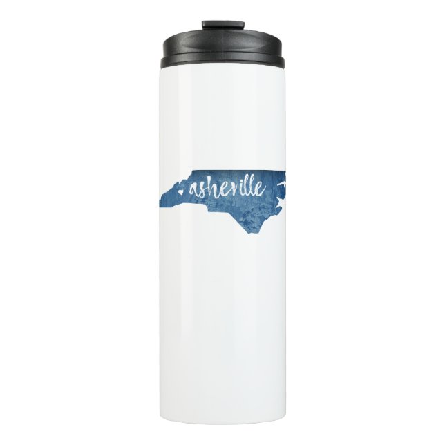 Bouteilles Isothermes Asheville Caroline du Nord Grain de bois (Devant)