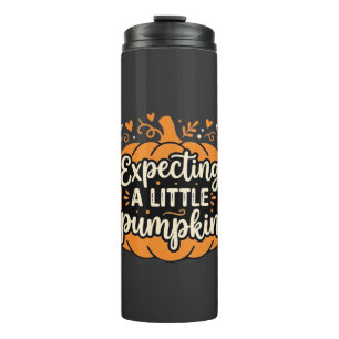 Bouteilles Isothermes Attendant un Petit Citrouille Halloween Grossesse
