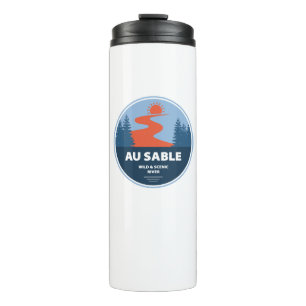 Bouteilles Isothermes Au Sable Wild Et Rivière Pittoresque