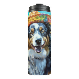 Bouteilles Isothermes Australian Shepherd On Beach amoureux des chiens c