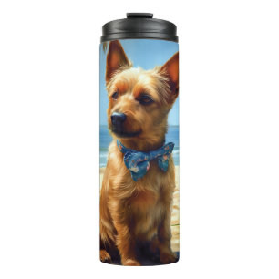 Bouteilles Isothermes Australien Terrier On Beach amoureux des chiens ca