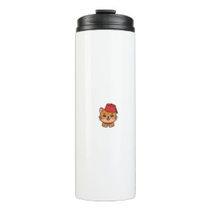 Bouteilles Isothermes Autocollant de chat mignon Kawaii casquette maroca