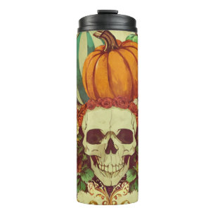 Bouteilles Isothermes Automne/Automne/Halloween/citrouille/squelette