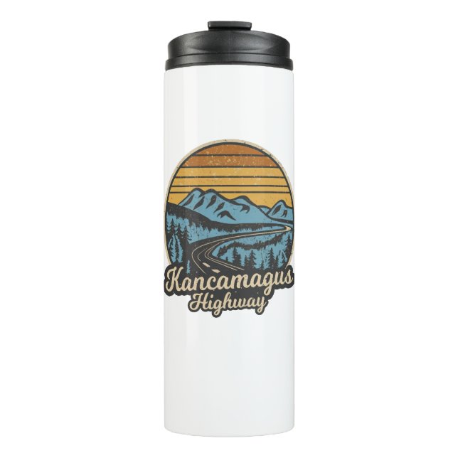 Bouteilles Isothermes Autoroute Kancamagus New Hampshire Retro (Devant)