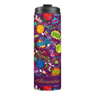 Bouteilles Isothermes Avec son propre texte 🎾 tennis écotique 🎾 motif 