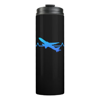 Bouteilles Isothermes Avion Pilote Heartbeat Planespotting Cadeau Papa