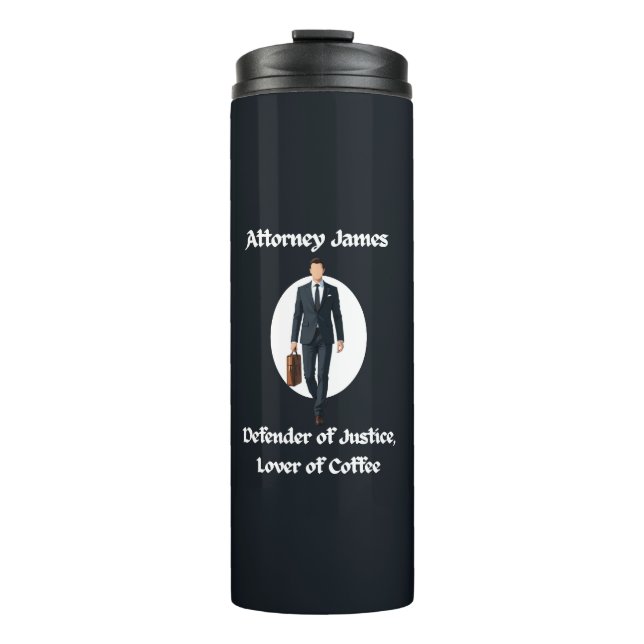 Bouteilles Isothermes Avocat Thermal Tumbler - Défenseur de la Justice (Devant)