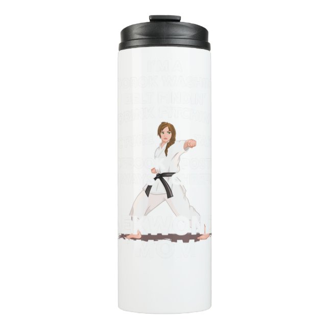 Bouteilles Isothermes Awesome Taekwondo Maman Athlète Mère Martiale Arti (Devant)