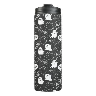 Bouteilles Isothermes B&W Cute Doodle Halloween Motif