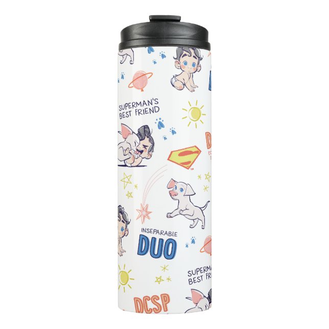 Bouteilles Isothermes Baby Krypto & Superman Motif (Devant)