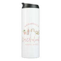 Bachelorette de champagne moderne rose girly éléga