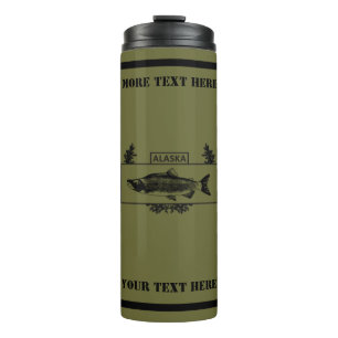 Bouteilles Isothermes Badge de pêcheur de combat de l'Alaska