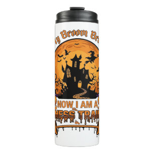 Bouteilles Isothermes Balai Casse Entraîneur de Fitness Halloween Sorciè