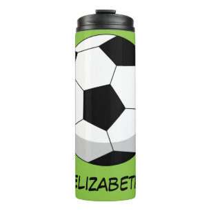 Bouteilles Isothermes Balle de soccer en dessin   Ajouter Votre Nom 