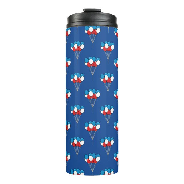Bouteilles Isothermes Ballons bleu blanc rouge patriotique (Devant)