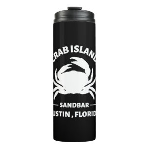 Bouteilles Isothermes banc de sable de l'île crabe floride