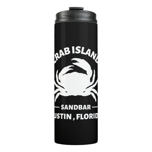 Bouteilles Isothermes banc de sable de l'île crabe floride (Devant)