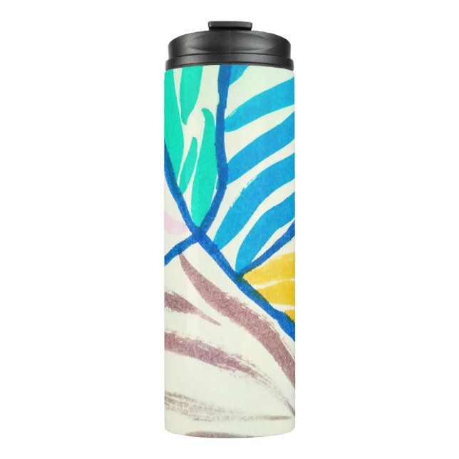 Bouteilles Isothermes Bandes de cassettes rétro motif sans couture. Vint (Devant)