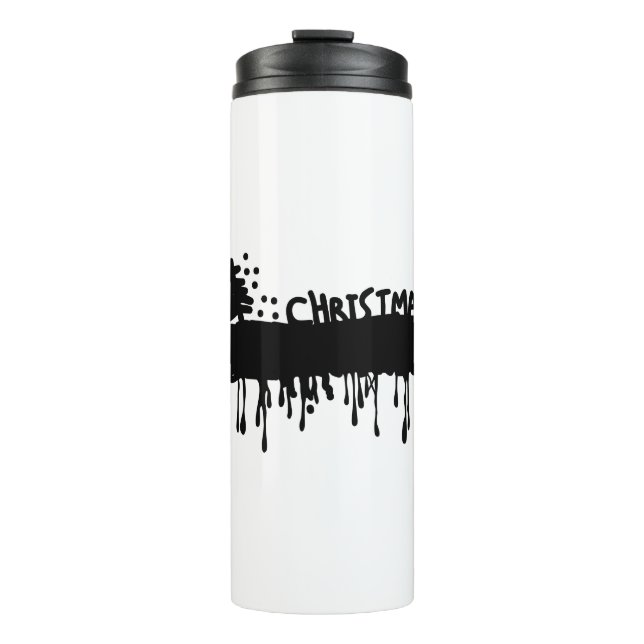 Bouteilles Isothermes Bannière de Noël (Devant)