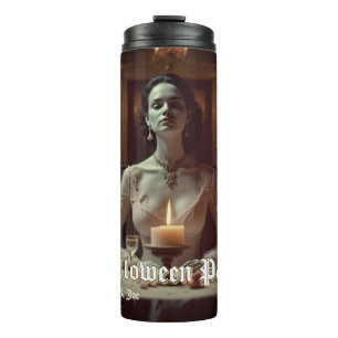 Bouteilles Isothermes Banquet gothique d'Halloween à la lumière des boug