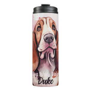Bouteilles Isothermes Basset Hound Dog Est Mon Valentin Personnalisé